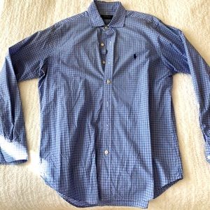 POLO RALPH LAUREN Men's Luxury Blue Oxford, Medium (LIKE NEW).